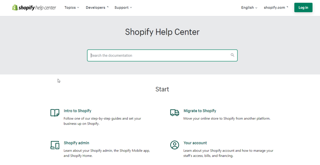 Shopify Yardım Merkezi 